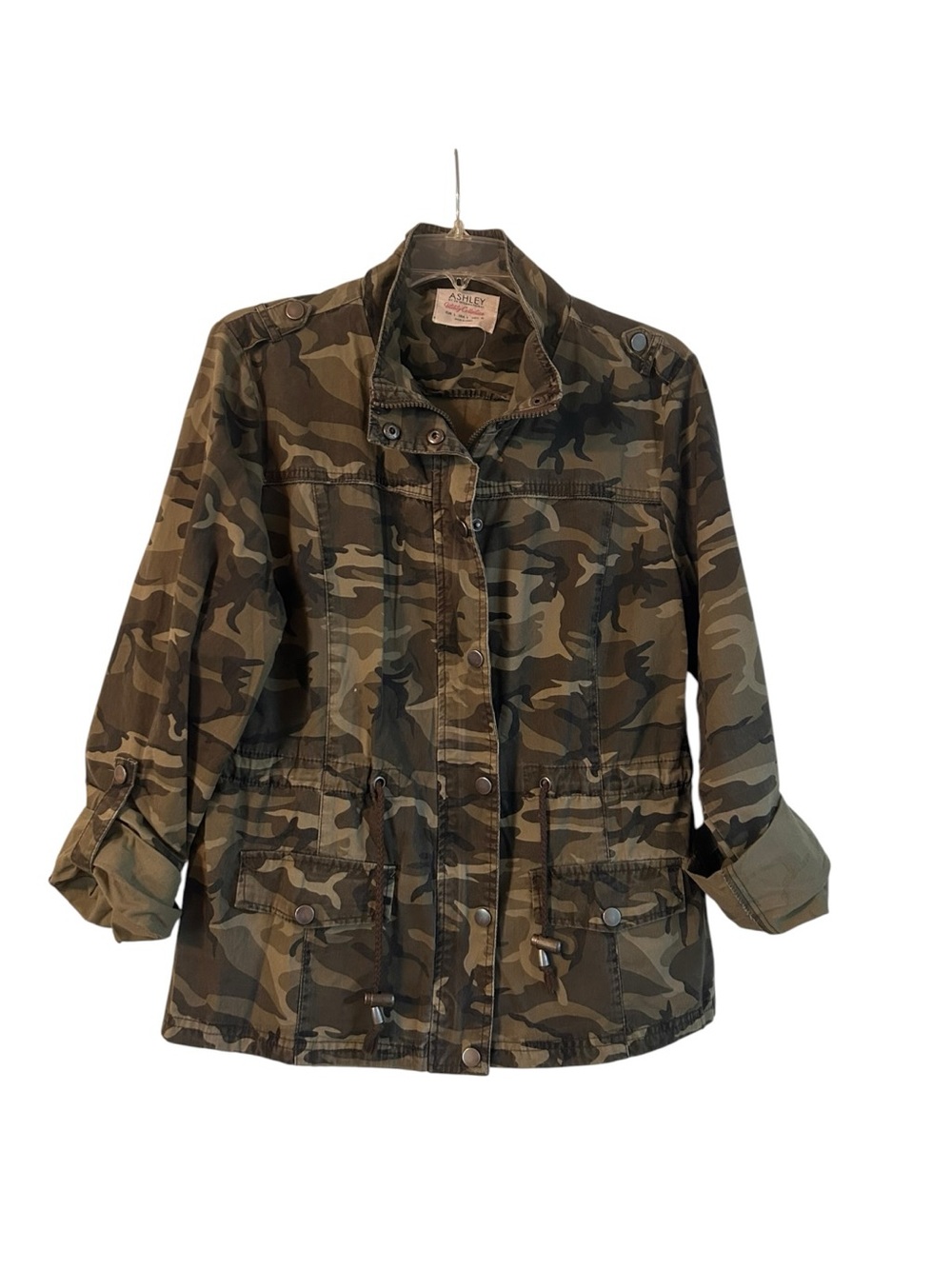 Ashley by 26 International Utility Collection camouflage utility jacket Size L